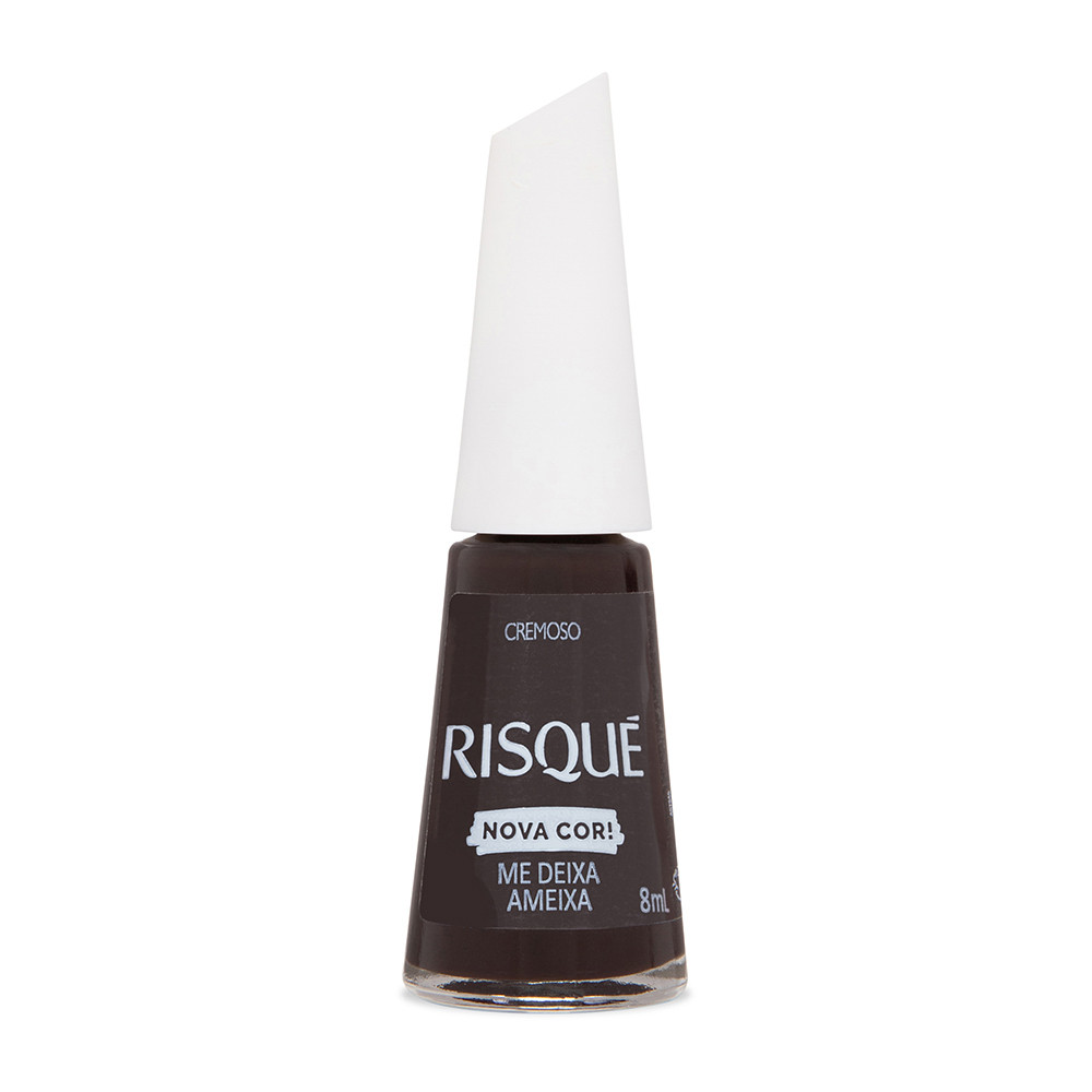 Esmalte Escuro Avermelhado Cremoso Risqué Me Deixa Ameixa 8ml em Oferta na Shopee