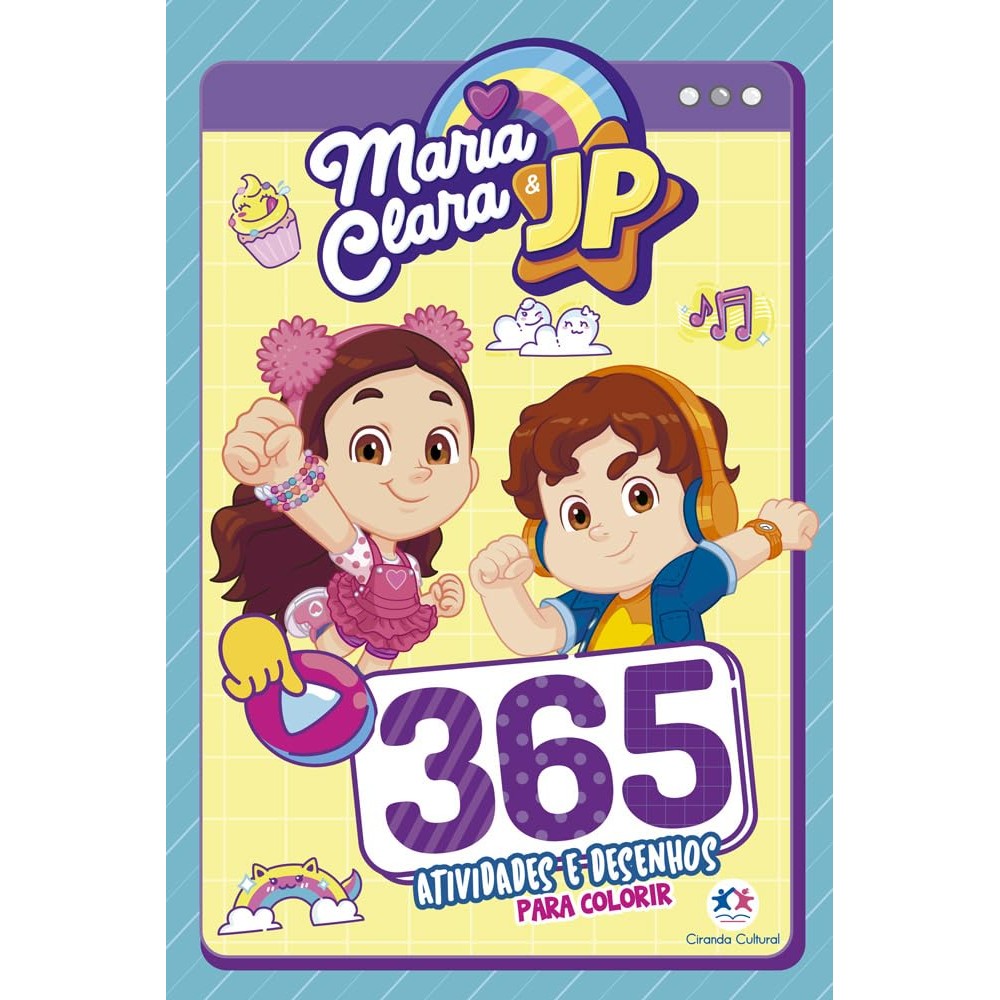 Maria Clara e JP - 365 Atividades e Desenhos para Colorir em Oferta na Shopee