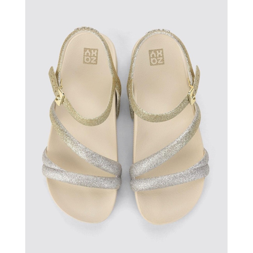 Detalhes do Chinelo Slide Feminino Adulto Zaxy Glitter New