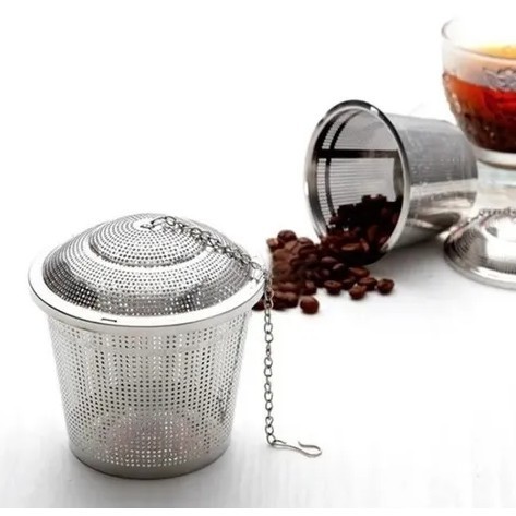 Infusor de Chá em Aço Inoxidável com Corrente Reforçada – 4,5 x 3 cm WL-2470 em Oferta na Shopee