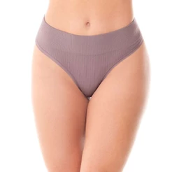 Calcinha Fio Dental Jacquard Sem Costura Dusty