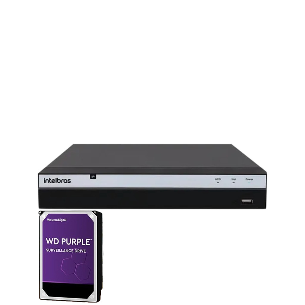 Nvd 3316 16 Canais Intelbras Full Hd Ip 4k Nvd 3316 Com Hd 1tb Purple