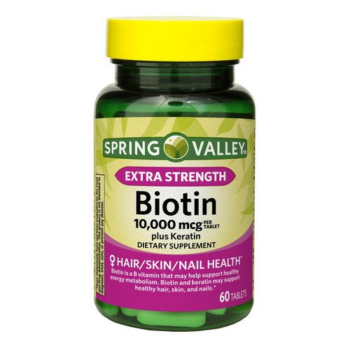 Biotina 10.000 Mcg Dissolve Spring Valley®- 60 Tabletes