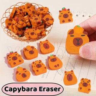 50 Pçs/Set Dos Desenhos Animados Animal Lápis Borracha Criativo Bonito Capivara Corte Borrachas Presente Crianças Kawaii em Oferta na Shopee