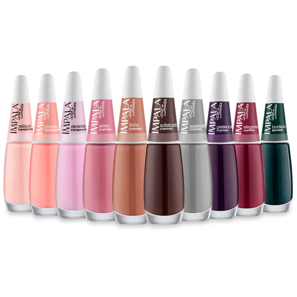Kit 10 Esmaltes Impala Coleção Completa A Cor Da Sua Moda 6 em Oferta na Shopee