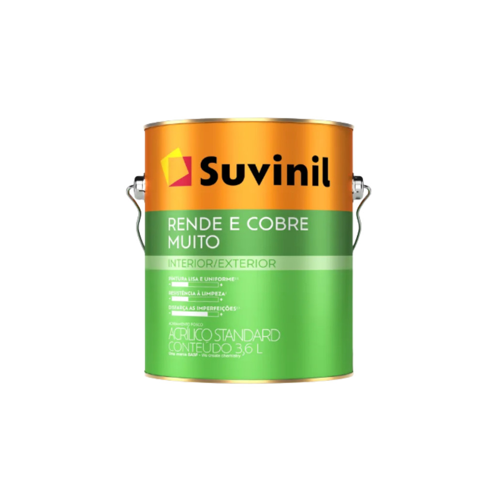 Tinta Parede Rende&cobre Muito 3,6l Branco Neve Suvinil