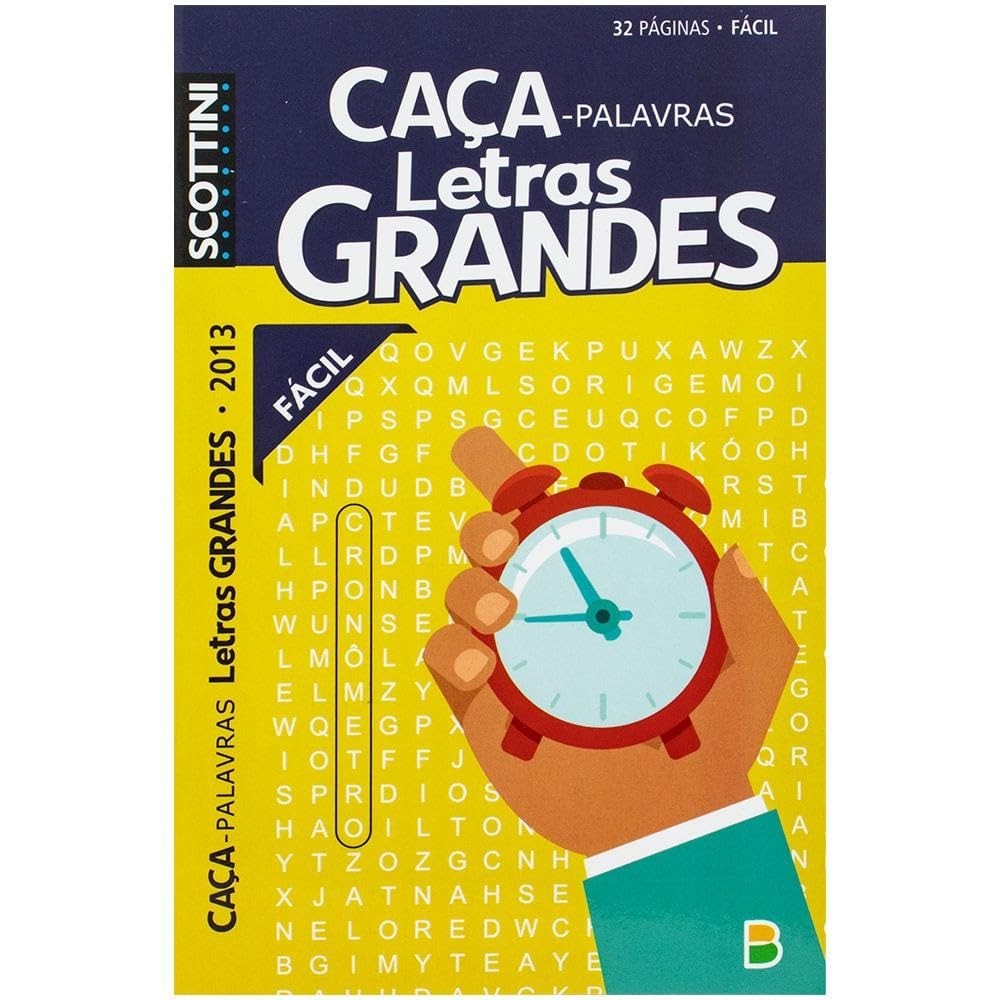 Scottini Caça-palavras | Letras Grandes | 2013 | Fácil