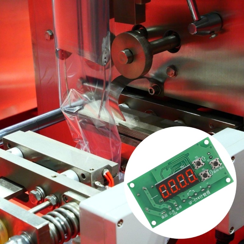 Módulo Contagem Digital LI * Relés Exibição 0 36 Tensões Controle 12V 24V Acessório Para Equipamentos Fa