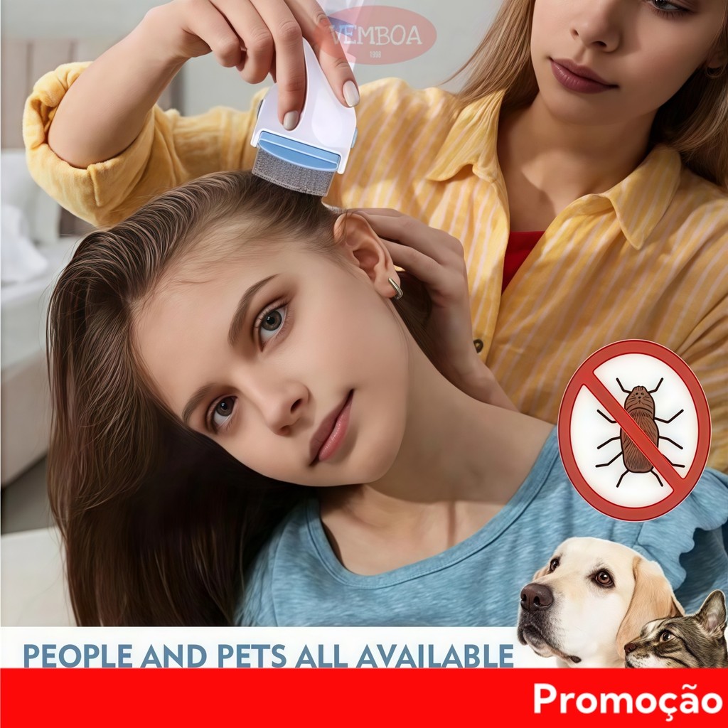 Removedor Elétrico De Piolhos , Pente Para Pulgas , Limpeza Física , Limpador De Pêlos De Animais De Estimação em Oferta na Shopee