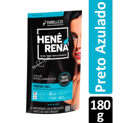 ALISANTE HENÊ RENÁ PRETO AZULADO POUCH EMBELLEZE 180G