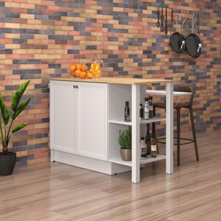 Bancada Gourmet Ilha Cozinha Ditália 2 Portas CD-1028 em Oferta na Shopee