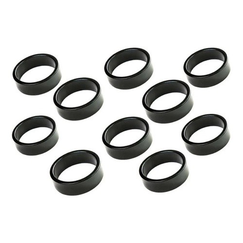 Kit 10 Arruela Calço Espaçador Direção Aheadset 10mm Preto