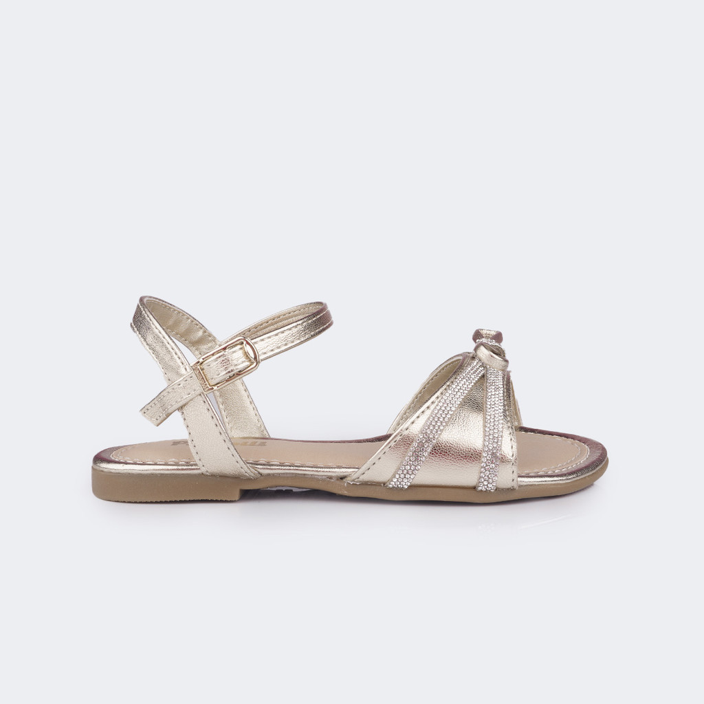 Sandália Infantil Laço Strass Hotfix Pampili