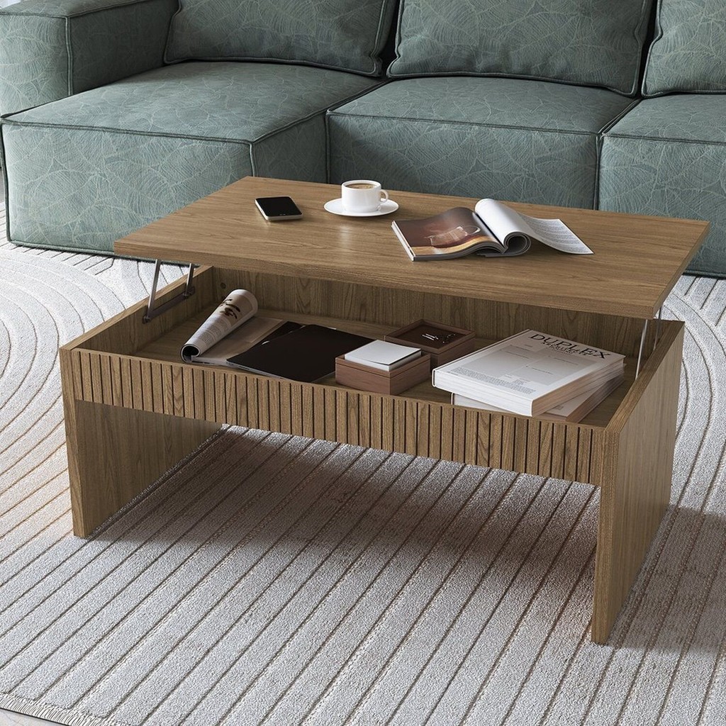 Mesa de Centro Articulada para Sala de Estar Brisa em Oferta na Shopee