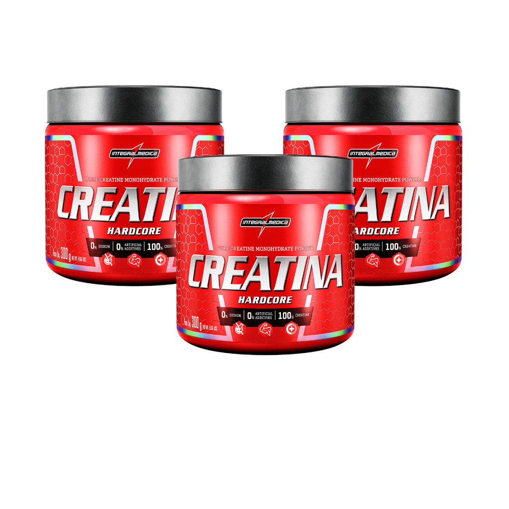Kit 3 und Creatina 100% Pura 300g - Integralmédica em Oferta na Shopee