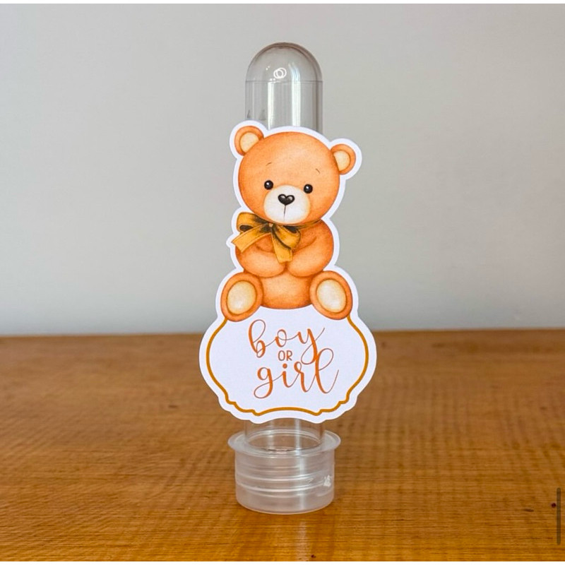 Apliques para Tubetes CHÁ REVELAÇÃO / Tags com Nome / Personalizados para Lembrancinhas de Aniversário Infantil