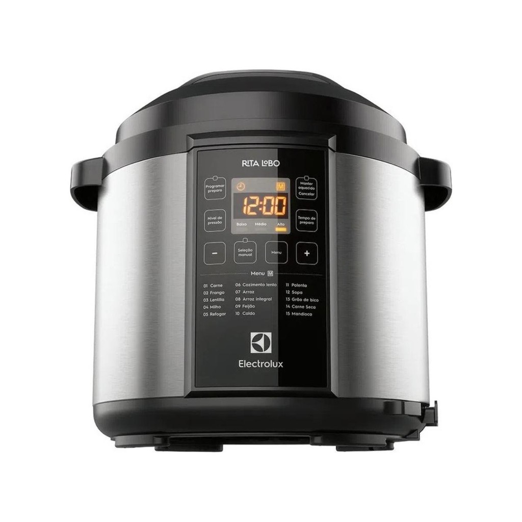 Panela Pressao Eletrica Electrolux 6l Pcc20 Inox 127v Preto em Oferta na Shopee