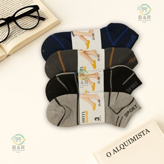 Kit com 3, 6 ou 12 Pares de Meias Esportivas Infantis Unissex | Cano Curto | Tamanho Único (35 ao 40) em Oferta na Shopee