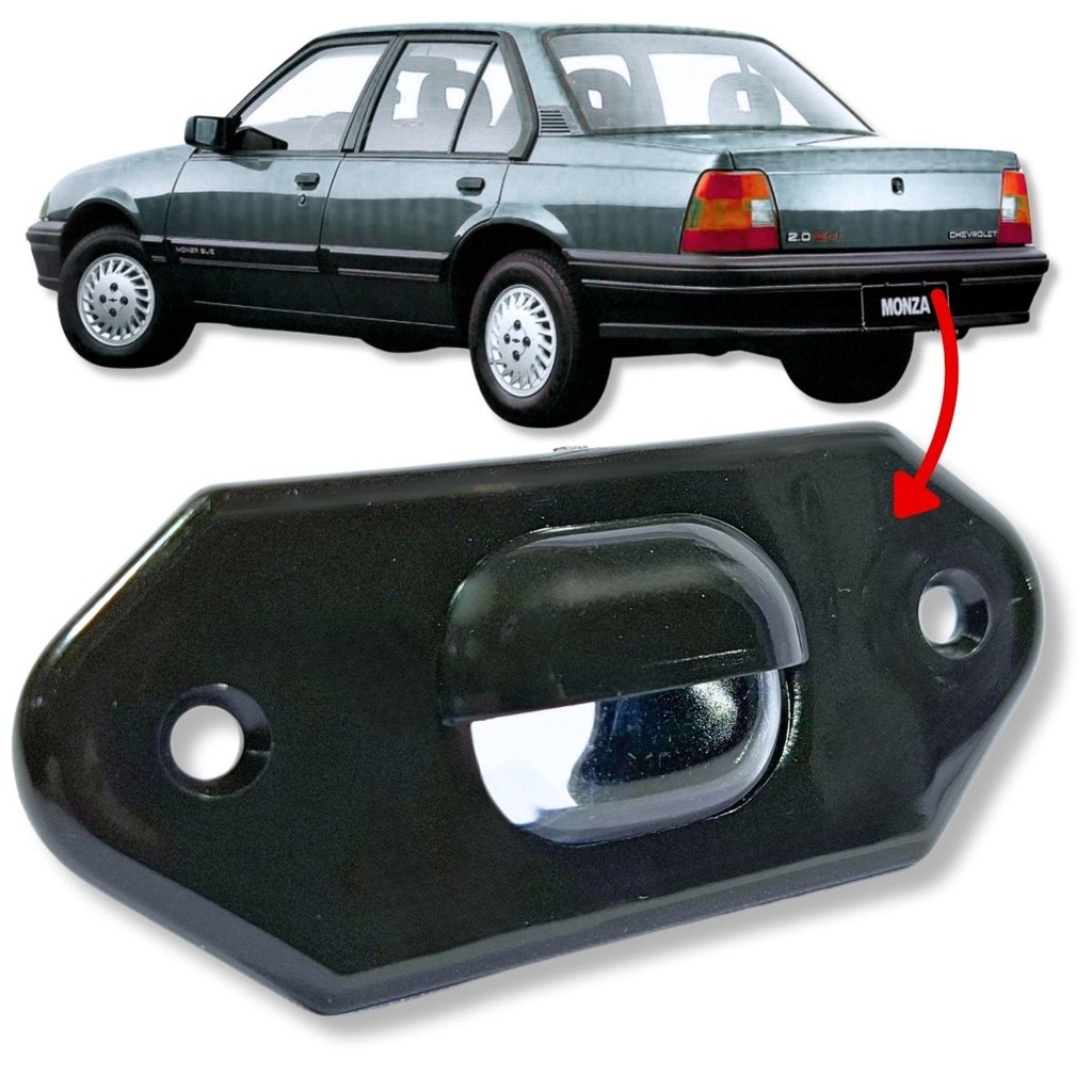 LANTERNA ENCAIXE ORIGINAL PARA LUZ DE PLACA GM CHEVROLET MONZA DE 1991 ATÉ 1996 REF. 52255937