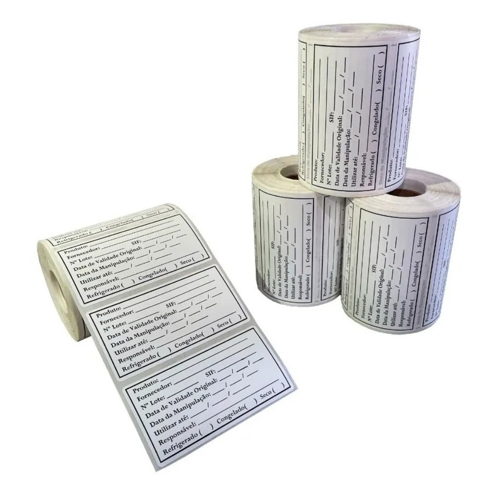 Etiqueta Bopp Validade Alimento Manipulado 85x45 1 rl 500 et