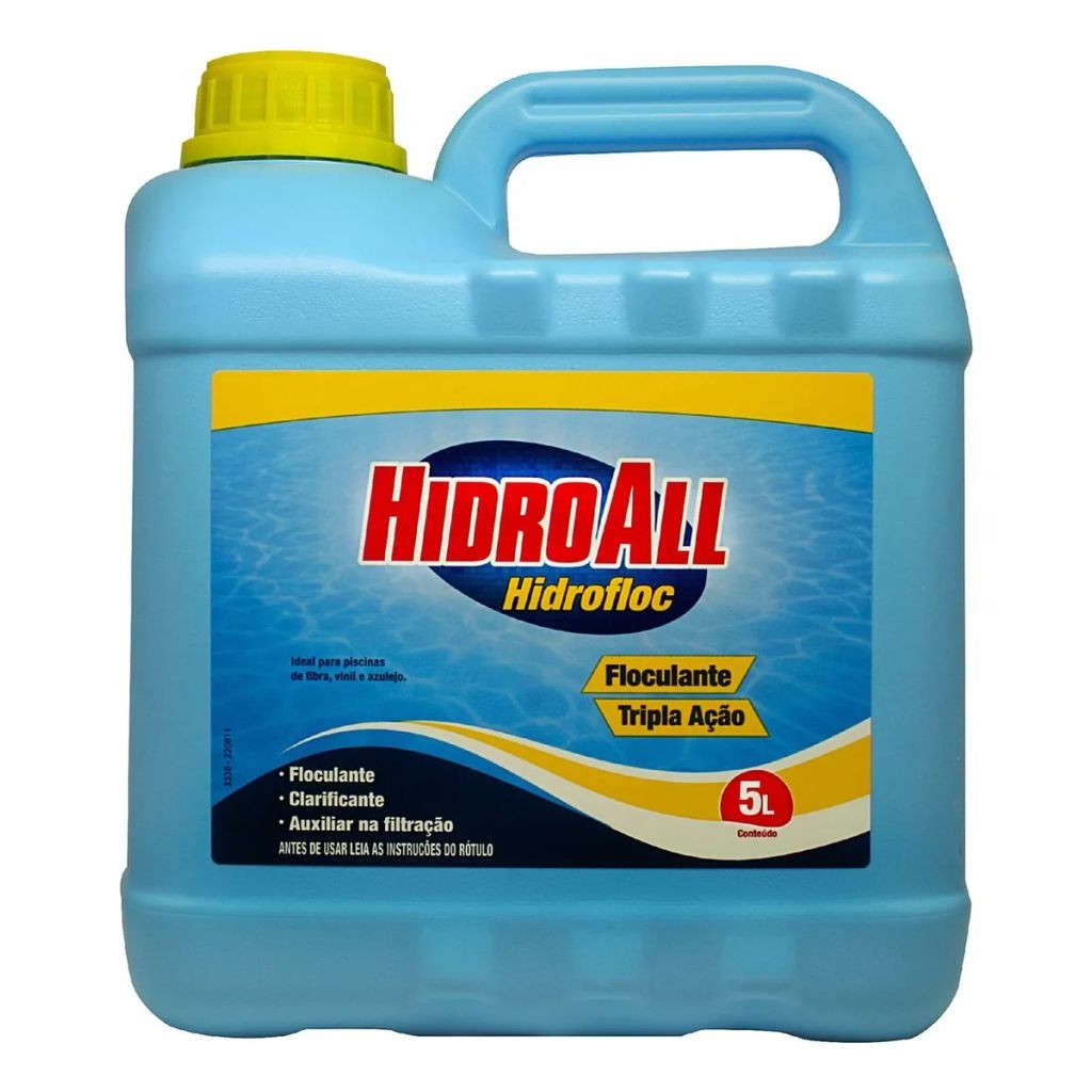 Hidrofloc Tripla Ação Clarificante Floculante Hidroall 5L
