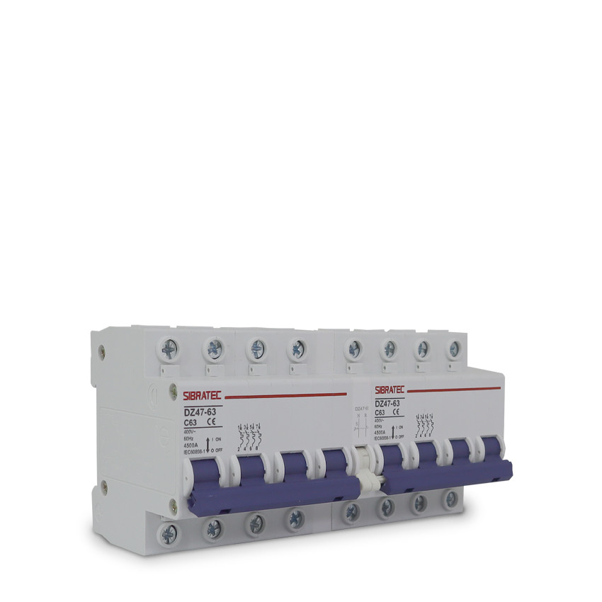 Chave De Transferência Manual Tetrapolar 63A Proteção Intertravado