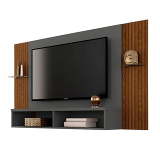Painel Para Tv 43" Alasca Com Nicho Graf/fr Ripado - Móveis Arapongas em Oferta na Shopee