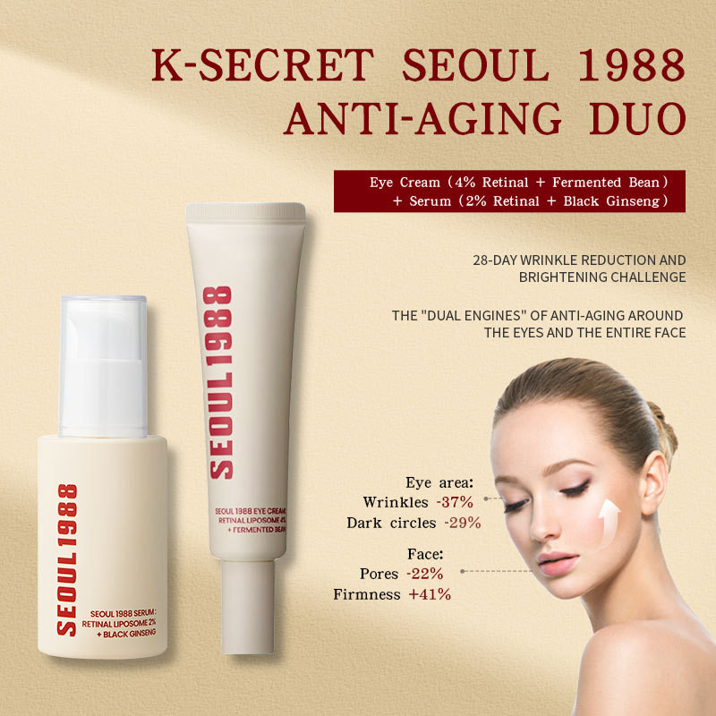 Z Seul 1988 Retinol creme para os olhos Anti-rugas remover linhas finas alta hidratação calmante niacinamida clareamento