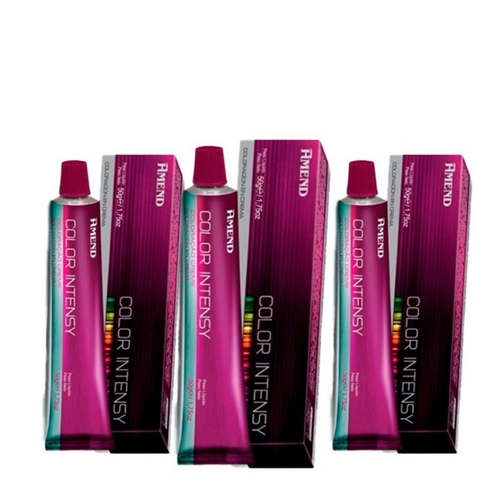 Kit Com 3 Colorações Color Intensy Amend Cosméticos - 50ml em Oferta na Shopee