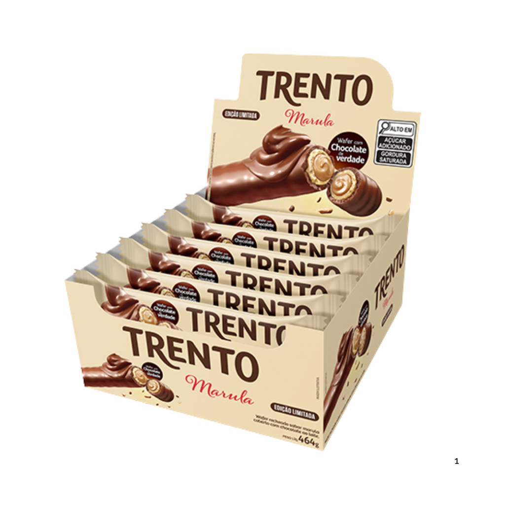 Detalhes do Chocolate Trento Marula Com 16 Unidades De 29g
