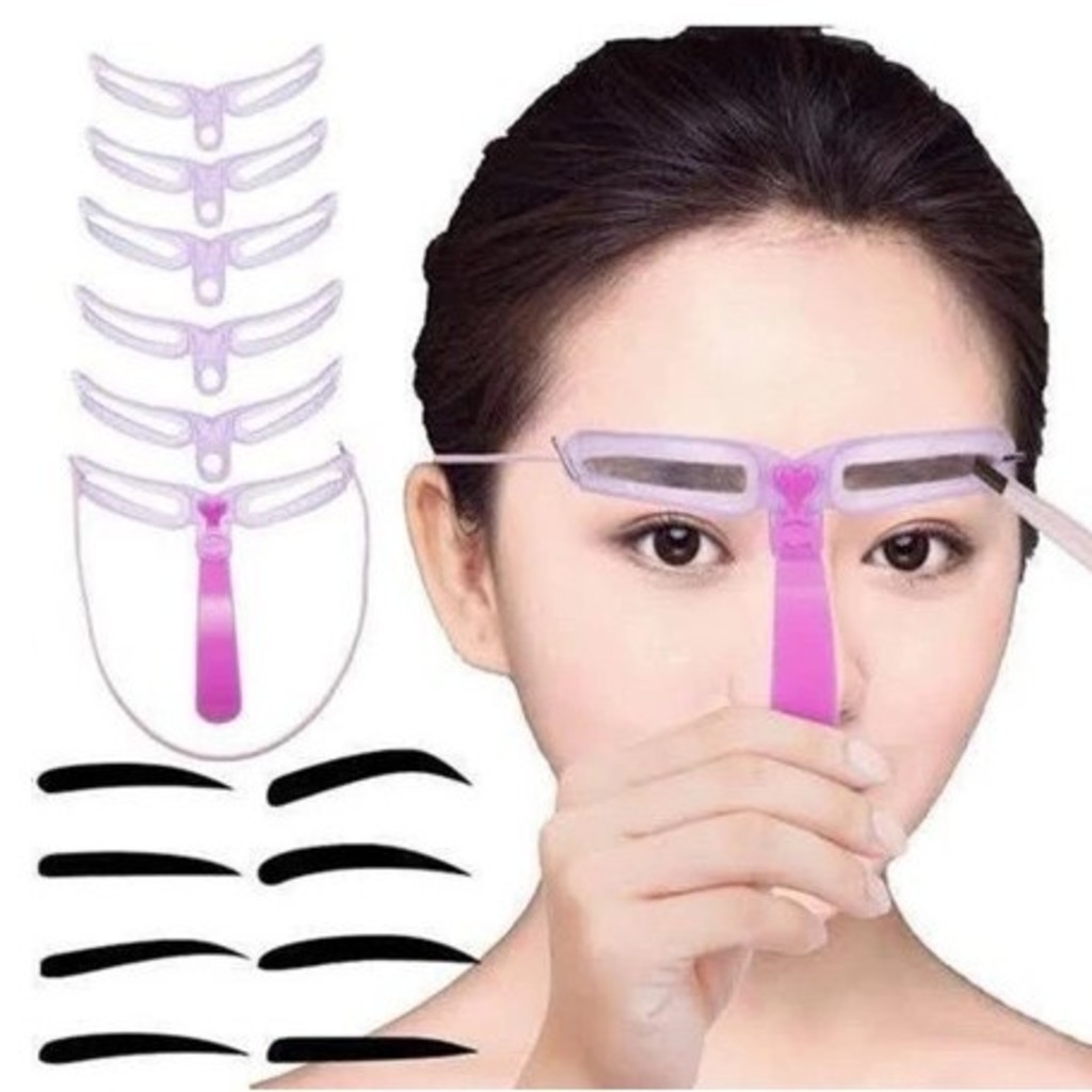Kit Molde Modelos De Alinhador Modelar Sobrancelhas Tem 8unidades Molde em Oferta na Shopee