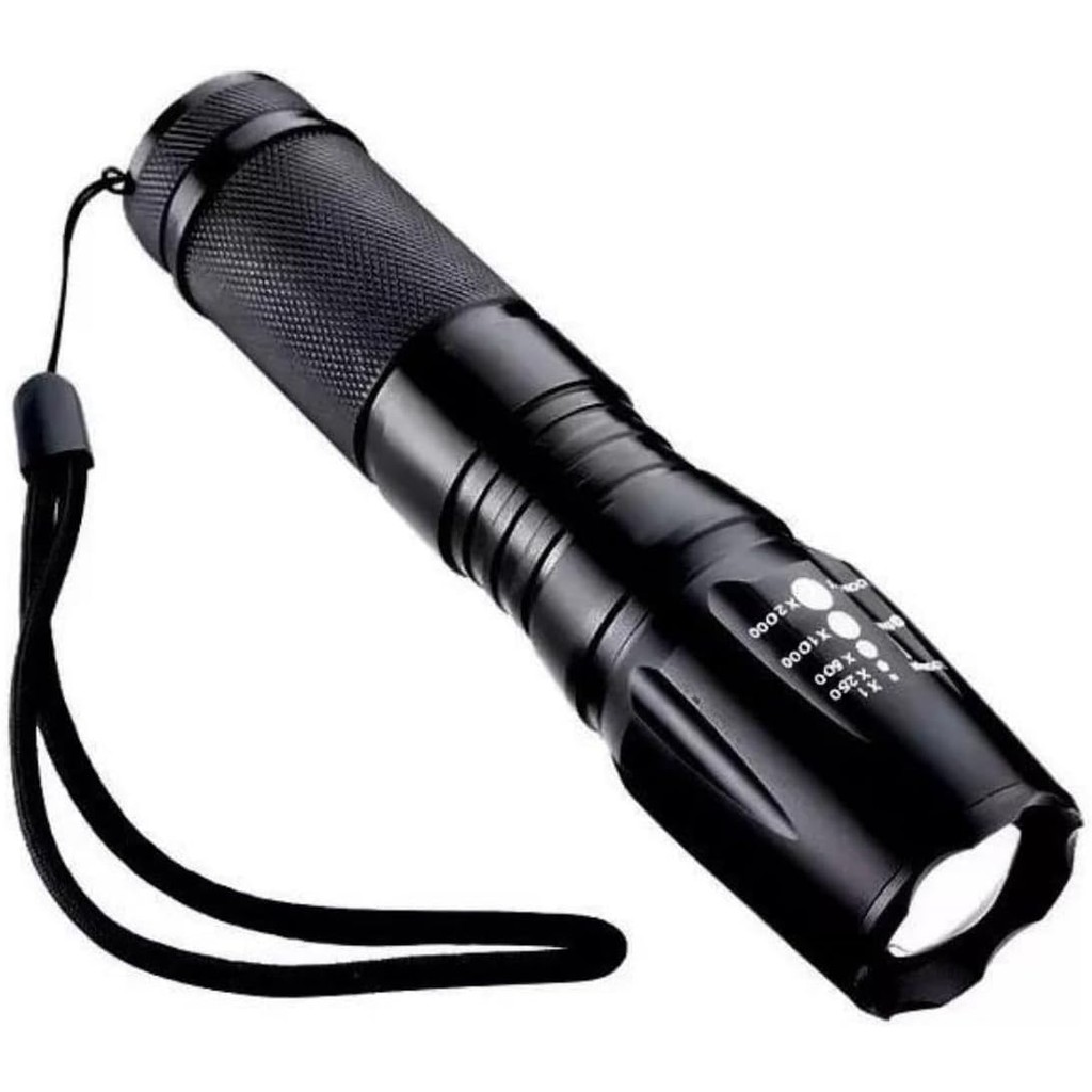 Lanterna Tática Militar X900 Com Zoom Recarregável