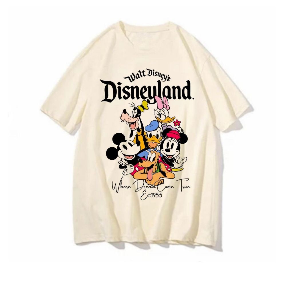 Camiseta Disneyland Blusa Feminina Masculina Tshirt Personagens Blusa Lançamento 2025 em Oferta na Shopee