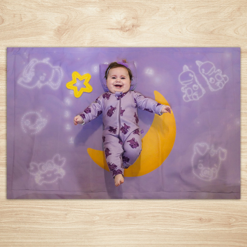 Tapete mêsversário Lua - TurmaTube em Oferta na Shopee