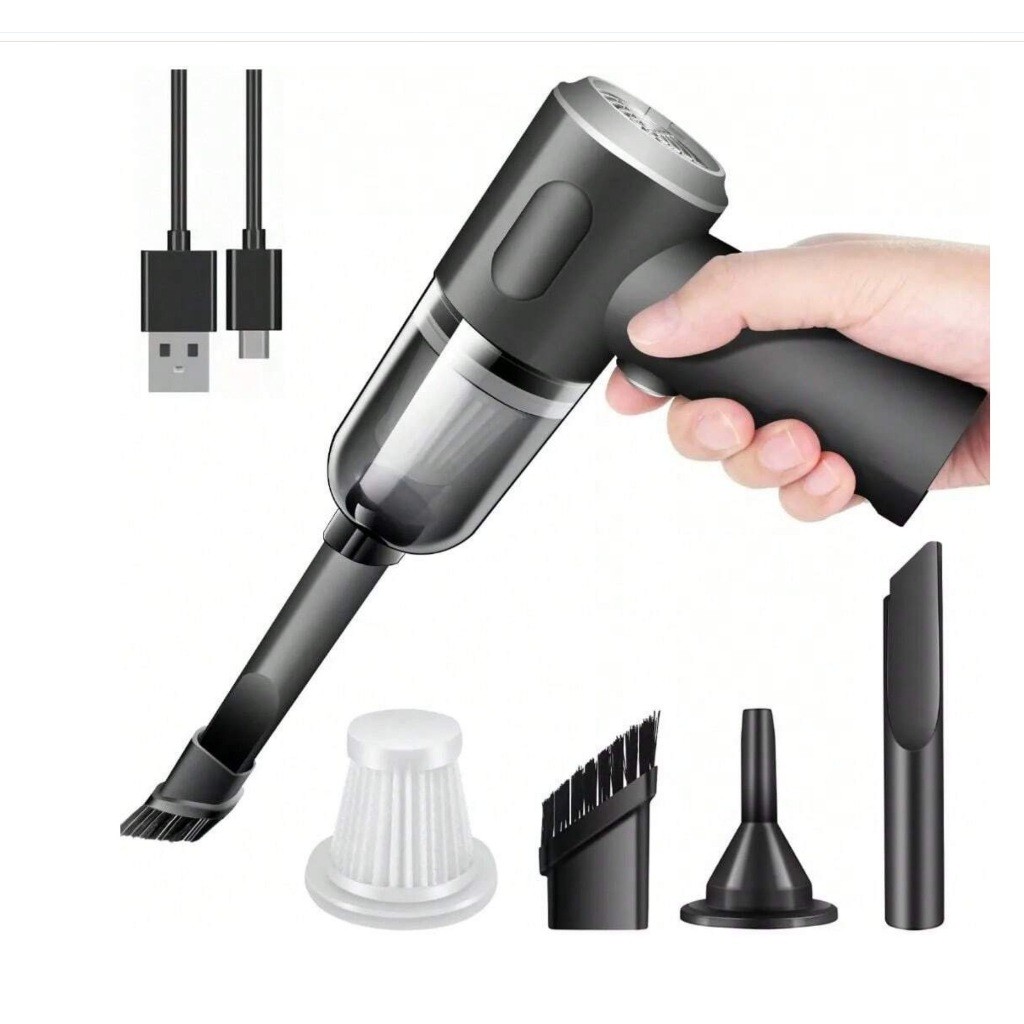 Aspirador De Pó Usb Portátil Completo Linha Premium Carro E Casa 2000mAh