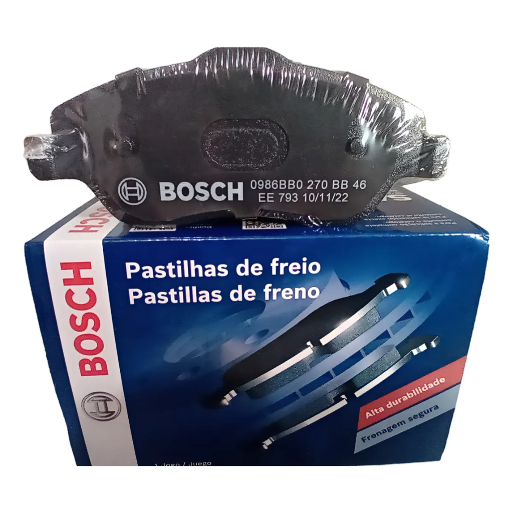 Jogo Pastilha Freio Corsa Classic Montana Chevrolet Bosch BB46 Jogo com 4 Pastilhas - 0986BB0270