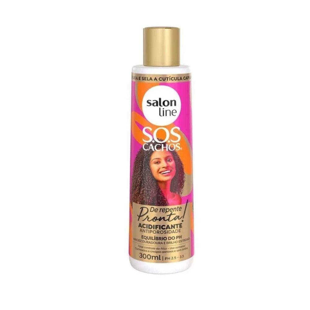 Acidificante Salon Line SOS Antiporosidade de Repente Pronta 300ml em Oferta na Shopee