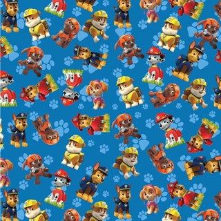 Tecido TRICOLINE MISTA Estampa Digital - Patrulha canina azul em Oferta na Shopee