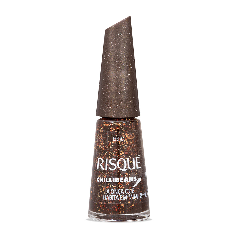 Esmalte Risqué & Chilli Beans A Onça que Habita em Mim 8ml em Oferta na Shopee
