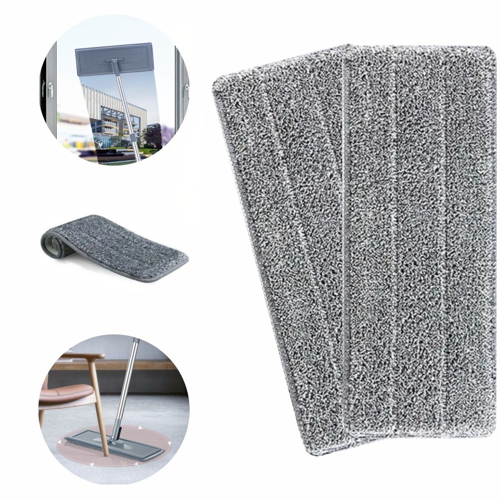 Kit 2 Refil De Microfibra Para Flat Mop 360° Alta Absorção em Oferta na Shopee