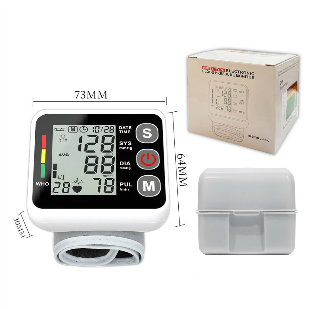 Medidor Pressão Digital De Pulso Com Voz Monitor Inteligente Fang