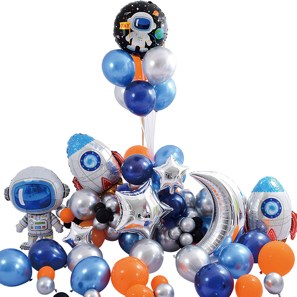 92 Peças Conjunto de Balões de Luxo Balões Para Festas e Aniversários M1028-AZUL