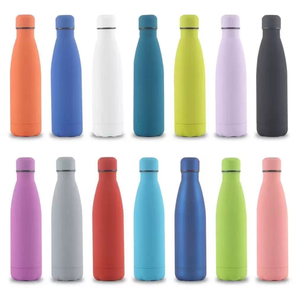Garrafa Água Squeeze 500ml Térmica Inox Colorida Academia Escola em Oferta na Shopee