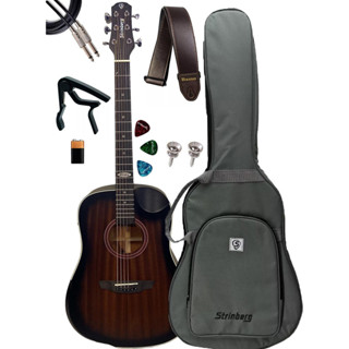 Violão Strinberg Sd301hcr Tbs Folk Fosco+kit Completo Full em Oferta na Shopee