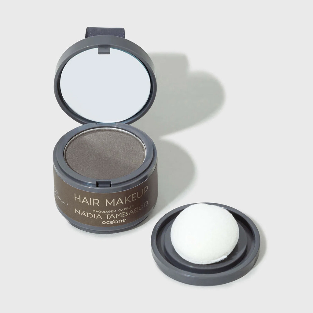 Océane Nadia Tambasco Hair Makeup - Maquiagem Capilar Castanho Escuro 4g em Oferta na Shopee