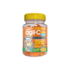 Agil-c Kids Plus Sabor Laranja 40 Gomas