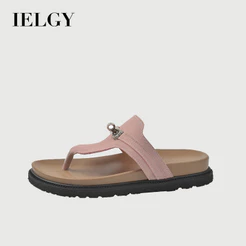 IELGY Birkenstock Chinelos Femininos Moda Versátil Casuais