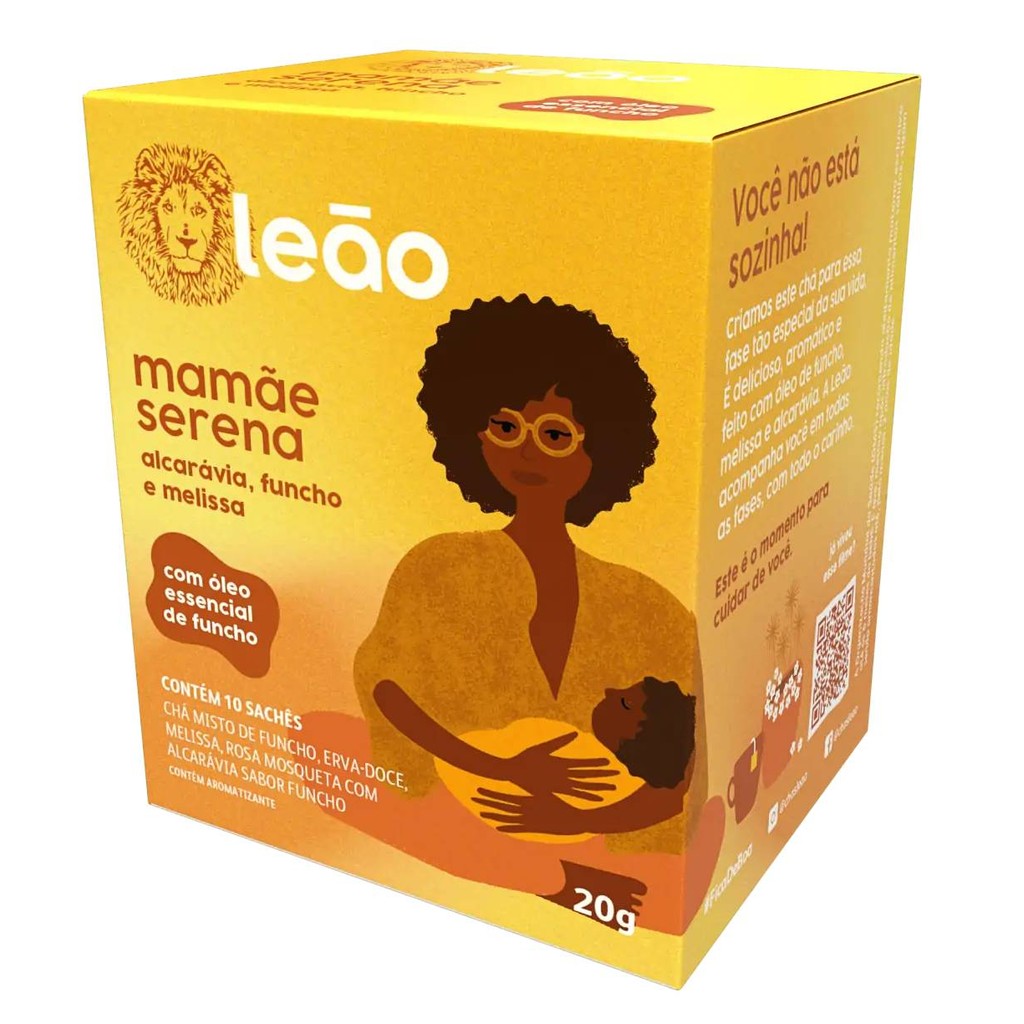 Chá Fases Mamãe Serena Leão Alcarávia Funcho e Melissa 20g 10 Sachês em Oferta na Shopee