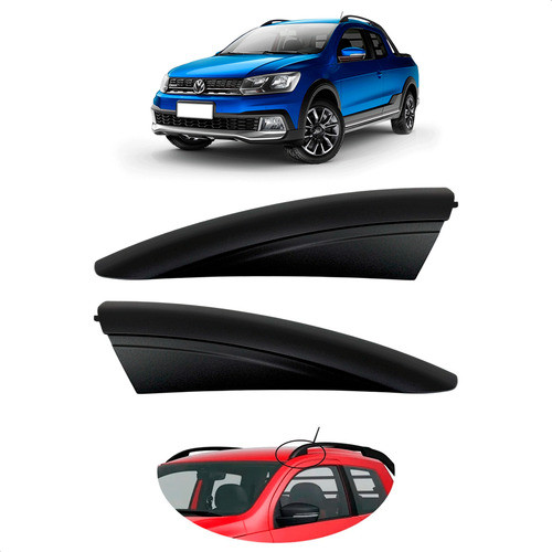 Par Moldura Acabamento Rack Do Teto Saveiro G7 G8 Original em Oferta na Shopee