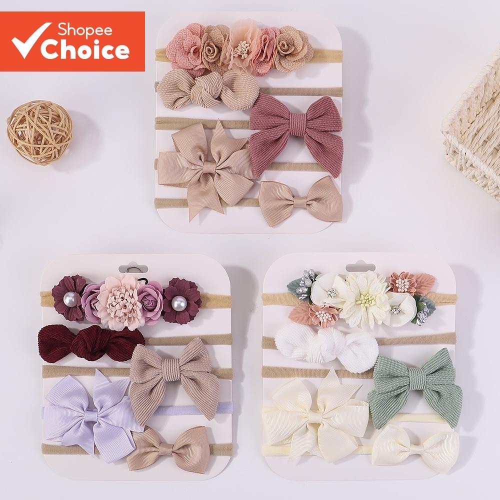 Conjunto De Tiaras Com Laço Para Bebê , Acessórios Cabelo Meninas , Faixas De Fofas Feitas À Mão , Gravata Infantil